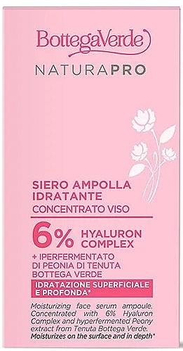 Feuchtigkeitsspendendes Gesichtsserum - Bottega Verde Natura Pro Face Serum With 6% Hyaluron Complex — Bild N2