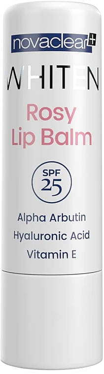 Aufhellender und schützender Lippenstift - NovaClear Whiten Rosy Lip Balm SPF 25  — Bild N1