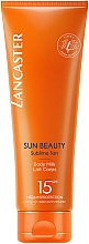 Düfte, Parfümerie und Kosmetik Sonnenschutz-Körpermilch - Lancaster Sun Beauty Sublime Tan Body Milk SPF15