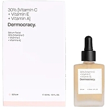 Düfte, Parfümerie und Kosmetik Gesichtsserum 30% Vitamin C, E und A - Dermocracy 30% Vitamin C + Vitamin E + Vitamin A Facial Serum