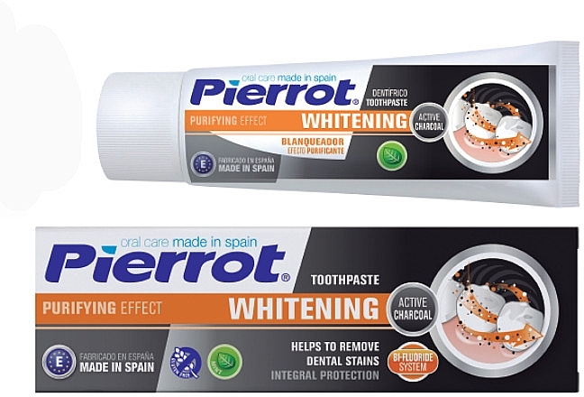 Zahnpasta mit Aktivkohle - Pierrot Whitening Active Charcoal — Bild N1