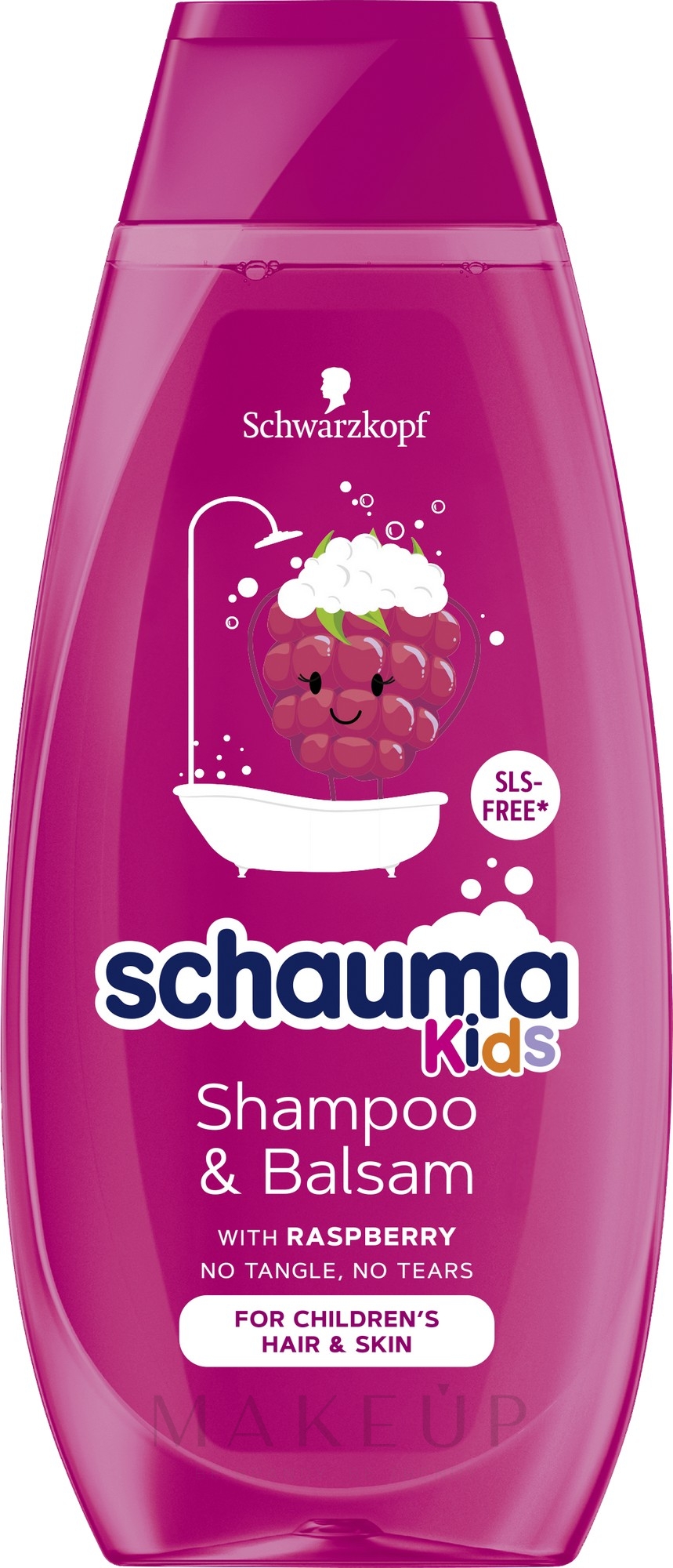 2in1 Shampoo-Balsam mit Himbeere für Kinder - Schwarzkopf Schauma Kids Shampoo & Balsam — Bild 400 ml
