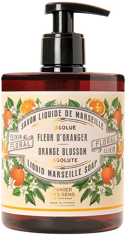 Marseiller Flüssigseife mit Orangenblüte - Panier des Sens Orange Blossom Liquid Marseille Soap — Bild N1