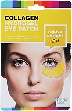 Düfte, Parfümerie und Kosmetik Kollagenmaske für die Haut unter den Augen mit Goldpartikeln und Diamanten - Beauty Face Collagen Hydrogel Eye Mask