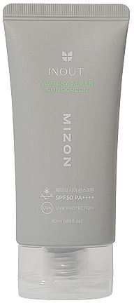 Sonnencreme fürs Gesicht - Mizon Inout Watery Sheer Sunscreen SPF50 PA++++ — Bild N1