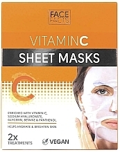 Tuchmaske für das Gesicht mit Vitamin C - Face Facts Vitamin C Sheet Masks — Bild N1
