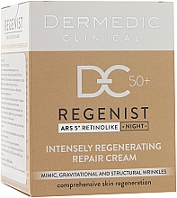 Regenerierende Nachtcreme 50+ - Dermedic Regenist ARS 5 Retinolike Night Intensely Regenerating Repair Cream — Bild N1