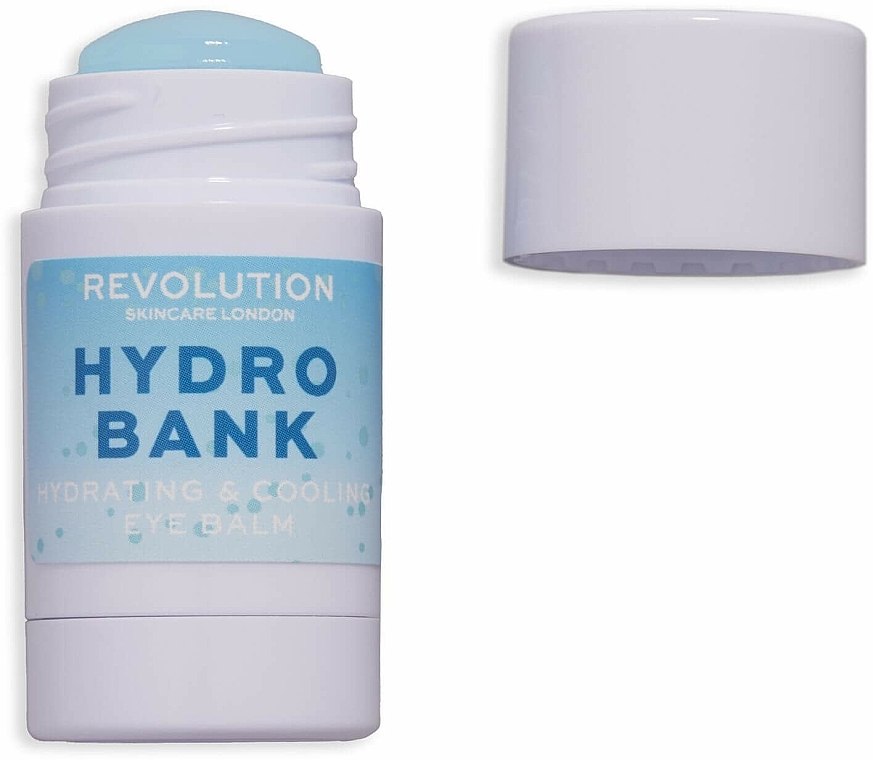Feuchtigkeitsspendender Augenbalsam mit Hyaluronsäure und Glycerin - Revolution Skincare Hydro Bank Hydrating & Cooling Eye Balm — Bild N2