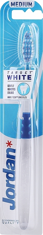 Zahnbürste mittel blau - Jordan Target White — Bild N3