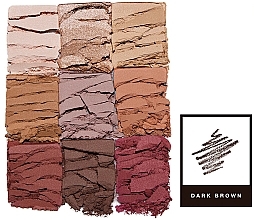 Set - Anastasia Beverly Hills Mini Modern Renaissance Brow Wiz Kit Dark Brown (eye/shadow/7.5g + brow/penc/0.08g) — Bild N2