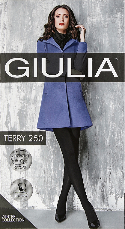 Strumpfhose für Damen Terry 250 Den nero - Giulia — Bild N1