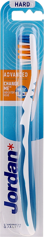Zahnbürste ohne Kappe weiß-blau - Jordan Advanced Toothbrush — Bild N1