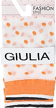 Düfte, Parfümerie und Kosmetik Socken NN 15 white/orange - Giulia