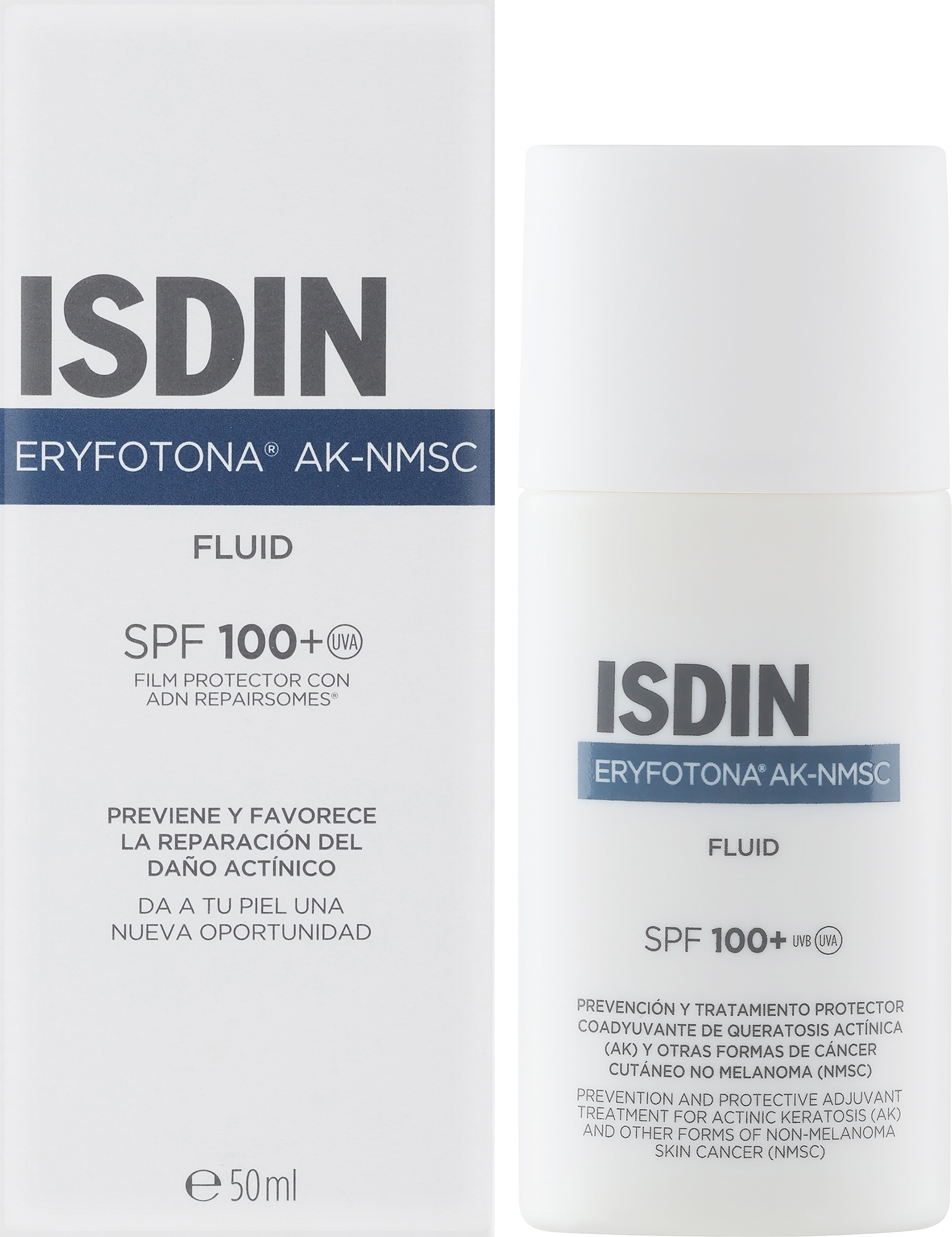 Sonnenschutzfluid SPF100 - Isdin Eryfotona AK-NMSC SPF 100+ Fluid — Bild 50 ml