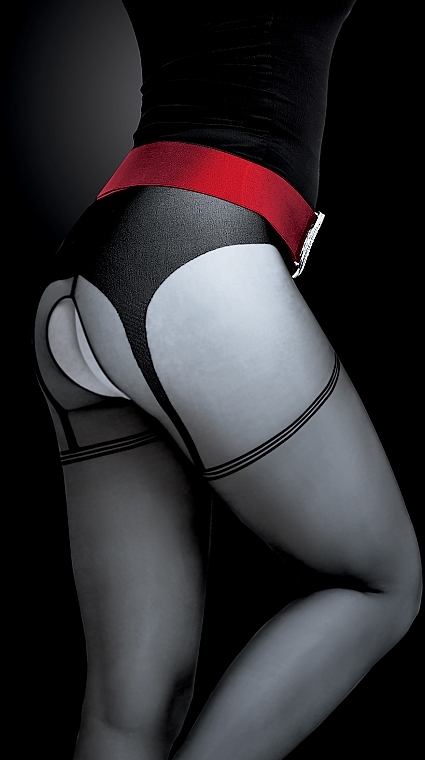 Strumpfhosen für Damen Open-Crotch 20 Den nero - Knittex — Bild N1