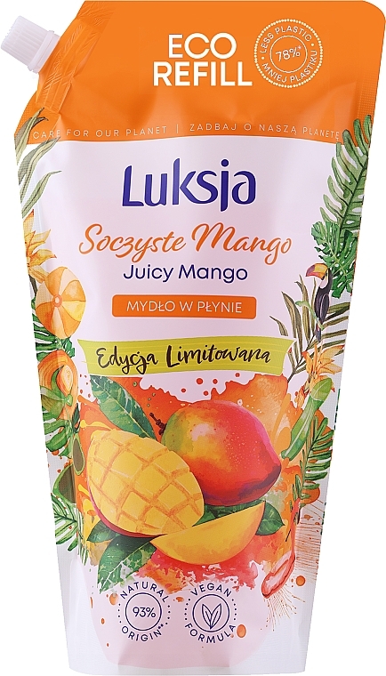 Flüssigseife Saftige Mango - Luksja Juicy Mango  — Bild N1