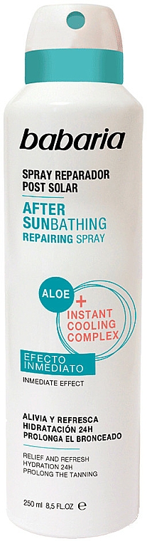 Feuchtigkeitsspendendes After Sun Spray mit Aloe Vera - Babaria After Sunbathing Reparing Spray — Bild N1