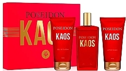 Düfte, Parfümerie und Kosmetik Poseidon Kaos - Duftset (Eau de Toilette 100ml + Duschgel 100ml + After Shave Lotion 100ml)