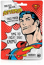 Düfte, Parfümerie und Kosmetik Feuchtigkeitsspendende Tuchmaske für das Gesicht mit Kokosnussextrakt Superman - Mad Beauty DC This Is A Job For Superman Face Mask
