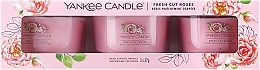 Kerzenset - Yankee Candle Fresh Cut Roses (Duftkerze 3x37g) — Bild N1