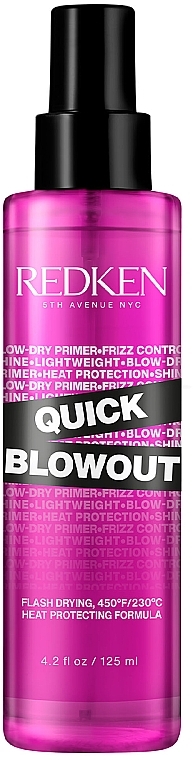 Express-Primer-Spray für schnelles Föhnen mit Hitzeschutz - Redken Quick Blowout — Bild N1