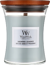 Düfte, Parfümerie und Kosmetik Duftkerze - WoodWick Sagewood & Seagrass Candle