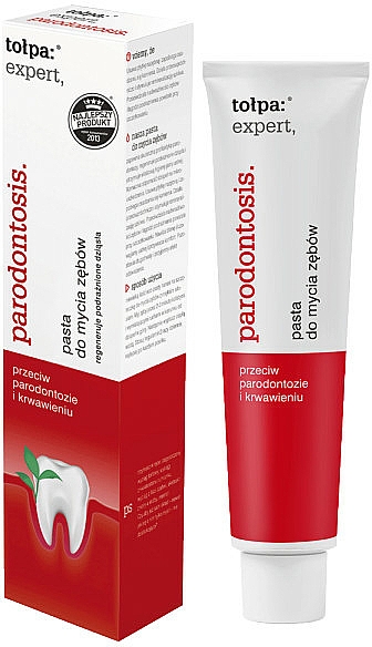 Zahnpasta gegen Zahnfleischbluten und Parodontose - Tolpa Expert Parodontosis Eco Toothpaste (8 g)