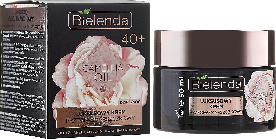 Anti-Falten Gesichtscreme mit Kamelienöl 40+ - Bielenda Camellia Oil Luxurious Anti-Wrinkle Cream 40+ — Bild N1