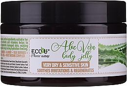 Körpergelee für trockene und empfindliche Haut mit Aloe Vera - Eco U Aloe Jelly Body — Bild N2