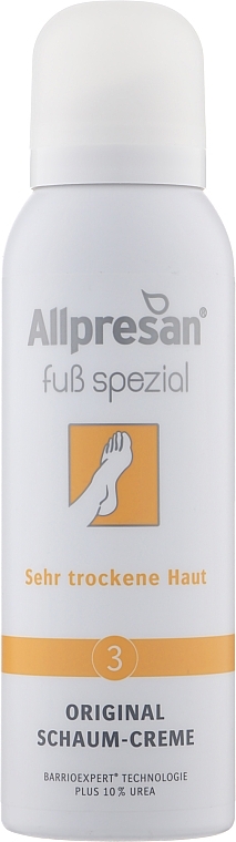 Schaum-Creme für sehr trockene bis schuppige Fußhaut mit 10% Urea und Aloe Vera - Allpresan Foot Special Schaum-Creme — Bild N2