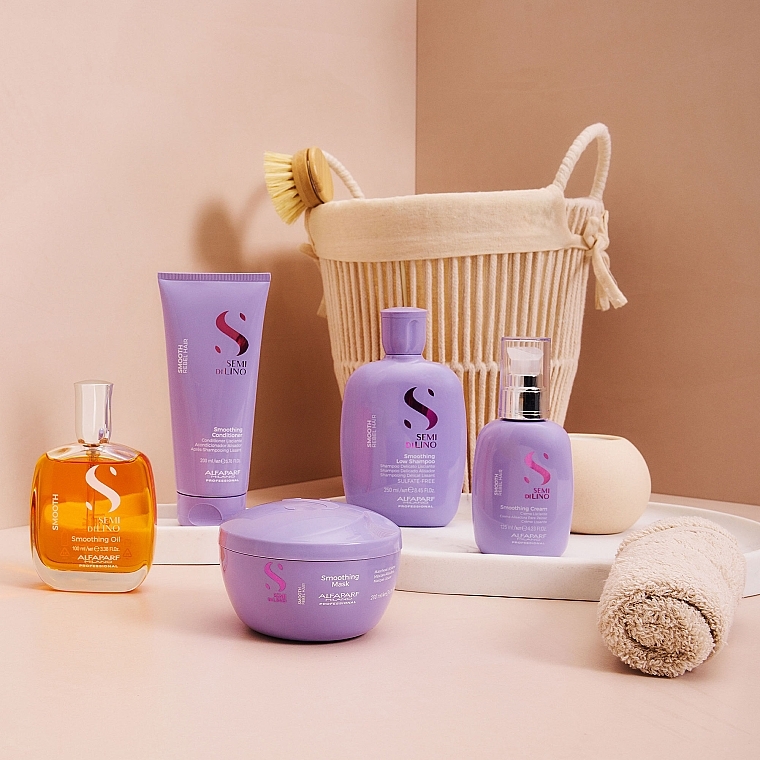 Glättendes Shampoo für widerspenstiges Haar - Alfaparf Semi di Lino Smooth Smoothing Shampoo — Bild N6