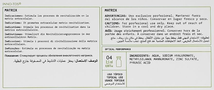 Gesichtsserum - Innoaesthetics Inno-TDS Matrix  — Bild N3