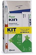 Düfte, Parfümerie und Kosmetik Set - Kin FluorKin Fresh Mint (toothpaste/125ml + mouthwash/500ml + toothbrush/1pcs)
