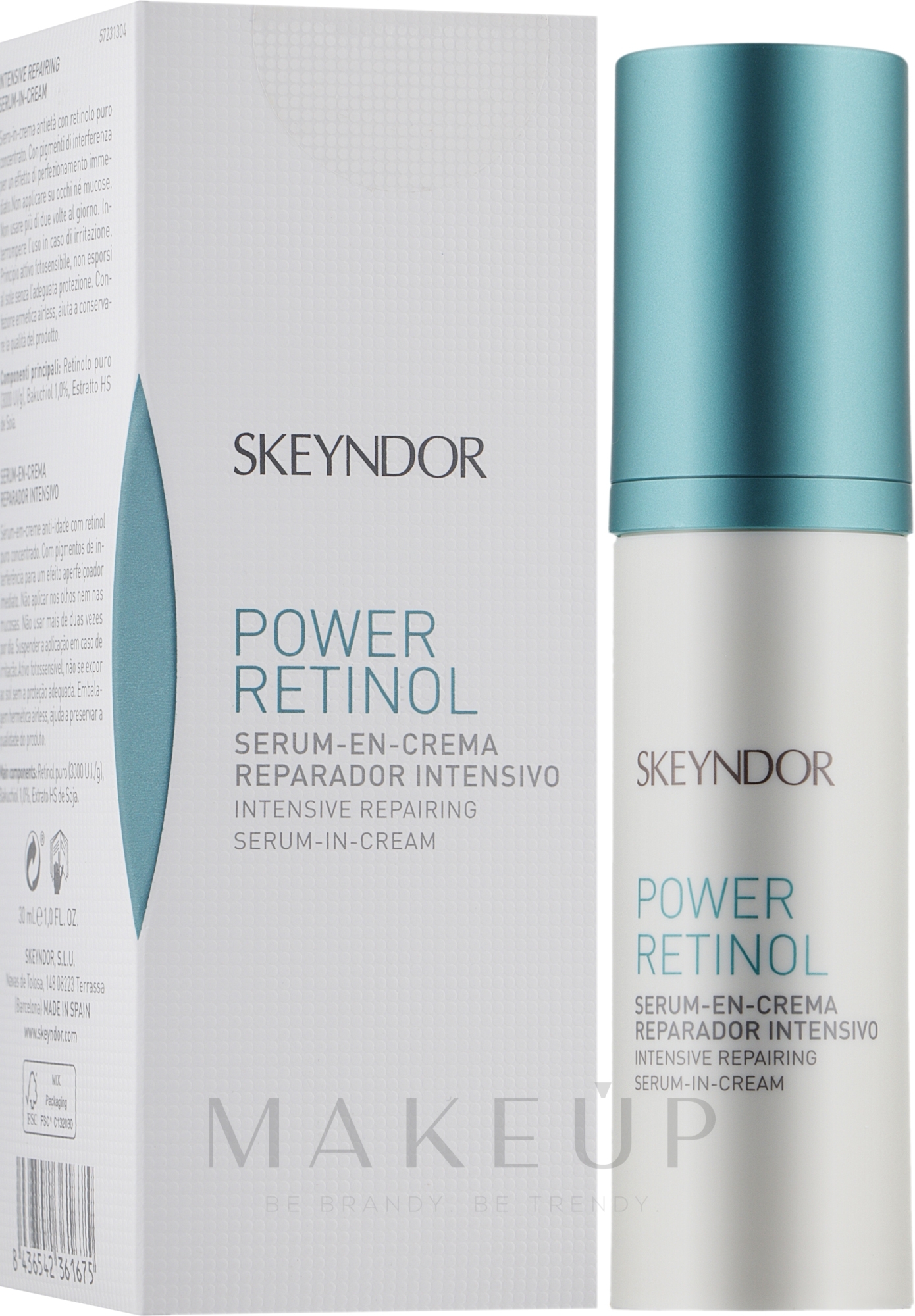 Anti-Age Serum-in-Creme mit reinem Retinol - Skeyndor Power Retinol Intensive Repairing Serum-in-Cream — Bild 30 ml