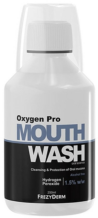 Reinigendes Mundwasser mit Aktivsauerstoff, bioaktivem Peptid und Hyaluronsäure - Frezyderm Oxygen Pro Mouthwash — Bild N1