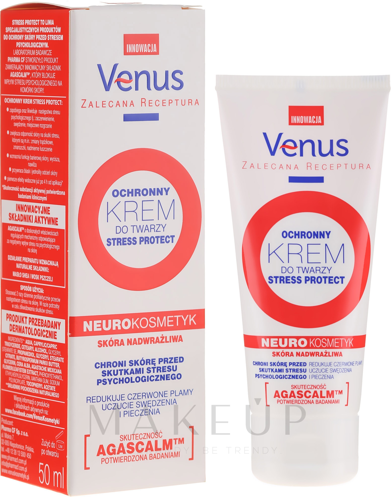 Gesichtsschutzcreme für überempfindliche Haut - Venus Stress Protect Cream — Bild 50 ml