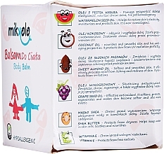 Feuchtigkeitsspendender und schützender Anti-Irritation Körperbalsam für Babys mit Süßmandel-, Trauben- und Kokosnussöl - Nova Kosmetyki Mikkolo Body Balm — Bild N2