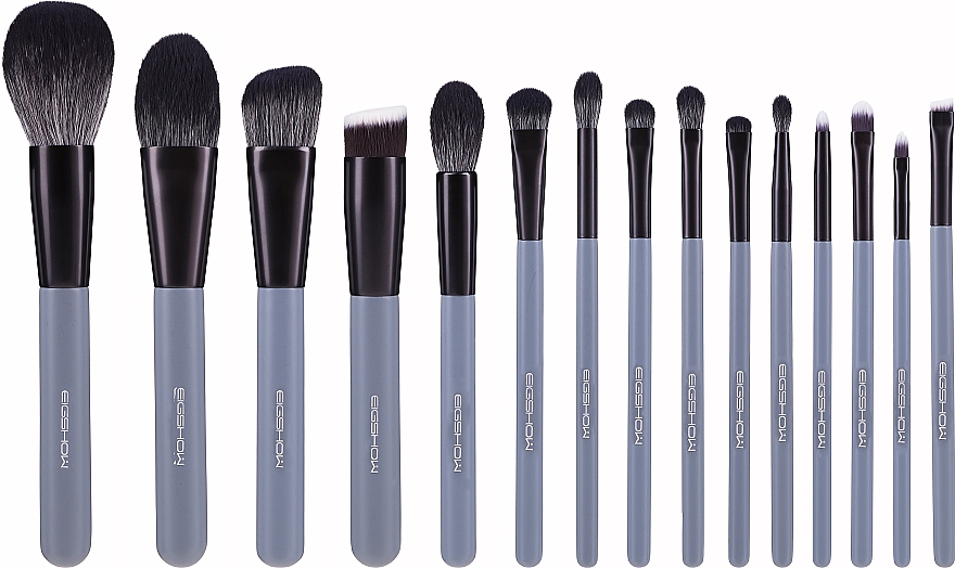 Make-up Pinselset 15 St. - Eigshow Beauty Agate Grey Brush Kit — Bild N1