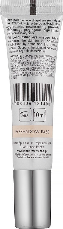 Lidschattenbasis - Kobo Professional Eyeshadow Base Smoothing — Bild N2
