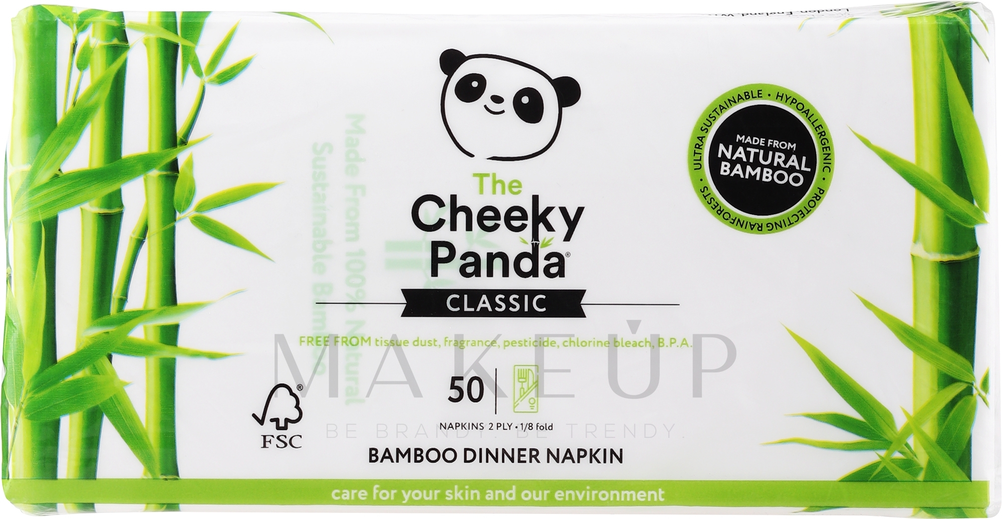 Servietten aus Bambus 50 St. - The Cheeky Panda — Bild 50 St.