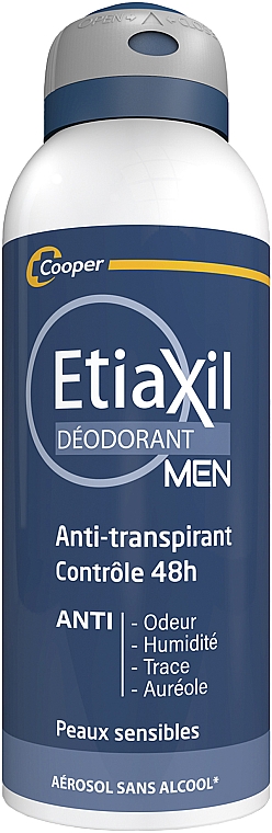 Aerosol-Antitranspirant für Männer - Etiaxil Men Antiperspirant Deodorant Protection 48H Aerosol — Bild N1