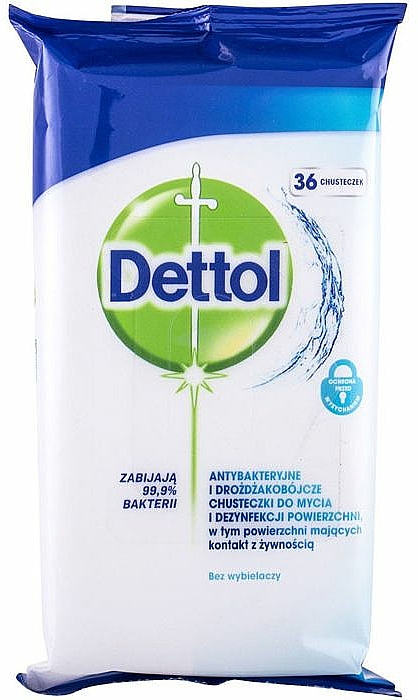 Antibakterielle Tücher zum Waschen - Dettol Antibacterial Cleansing Surface Wipes — Bild N1
