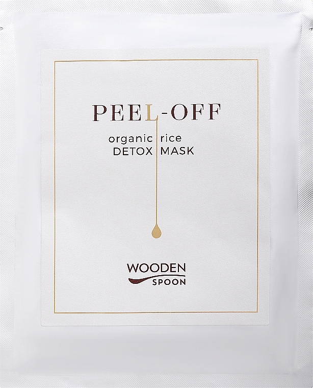 Peeling-Gesichtsmaske - Wooden Spoon Peel-off Organic Rice Detox Mask — Bild N1