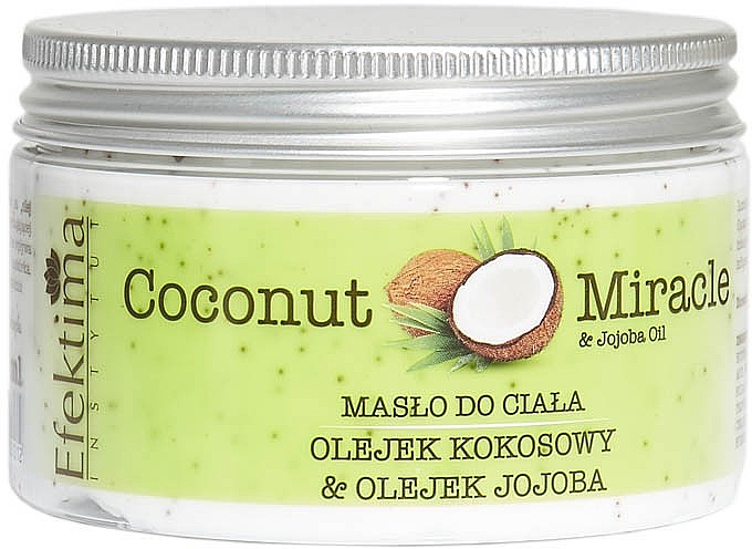 Körperbutter mit Kokos und Jojoba - Efektima Instytut Coconut Miracle Body Butter With Coconut & Jojoba Oil  — Bild N1