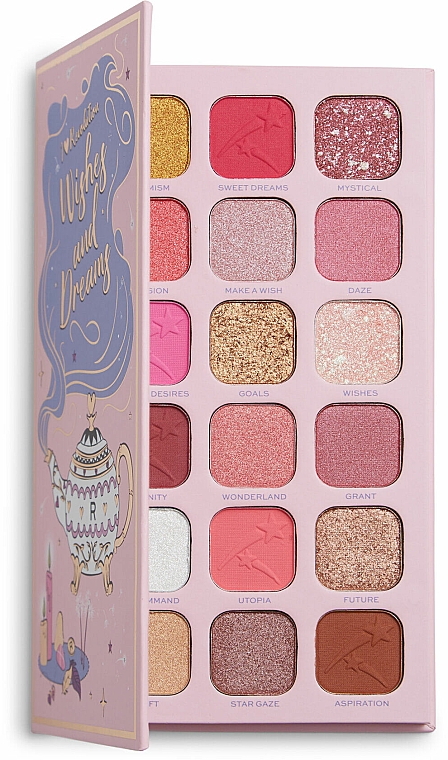 Lidschattenpalette - I Heart Revolution Book of Spells Wishes and Dreams Eyeshadow Palette — Bild N1