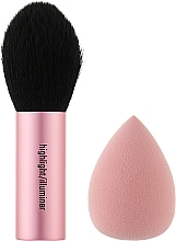 Düfte, Parfümerie und Kosmetik Make-up Set - Mary Kay Highlight Brush & Contour Sponge Set (Make-up Pinsel 1 St. + Make-up Schwamm 1 St.)