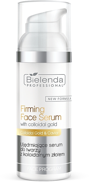 Straffendes Gesichtsserum mit kolloidalem Gold und Kaviar - Bielenda Professional Program Face Firming Face Serum With Colloidal Gold