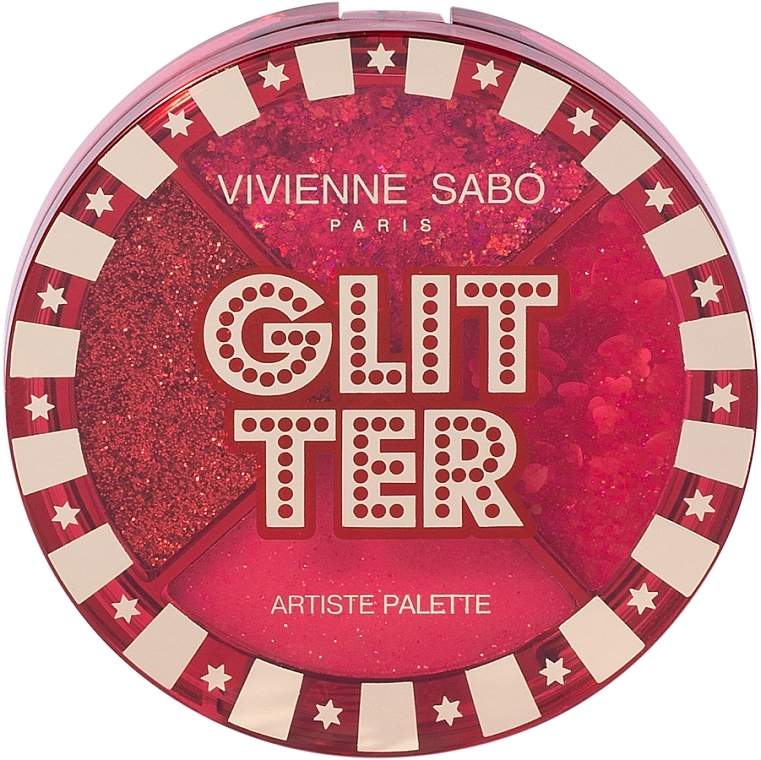 Glitzer-Palette - Vivienne Glitter Artiste Palette  — Bild N2
