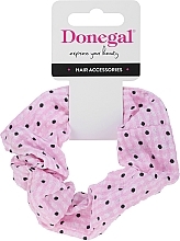 Haargummi, FA-5647, rosa mit Dots - Donegal — Bild N1