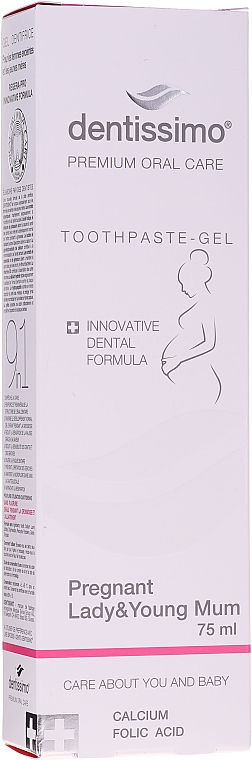 Pflegendes Zahncreme-Gel für gesunde Zähne während der Schwangerschaft und nach der Geburt - Dentissimo Pregnant Lady & Young Toothpaste-Gel — Bild N1